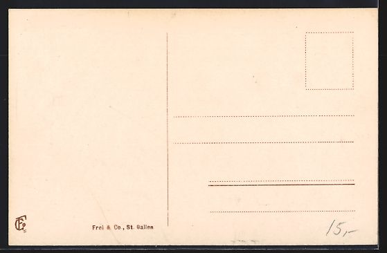 Cartoline postali: AK Appenzell, Ortspartie – Usato da Berlin venduto da bartko-reher 1
