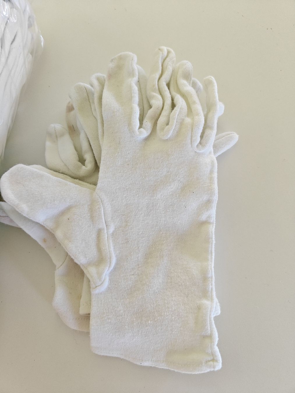 Guanti & manicotti: Baumwoll Arbeitshandschuhe, Gr. 7, Neu – Nuovo e nell'imballaggio originale da Wädenswil venduto da alex-maxima 1