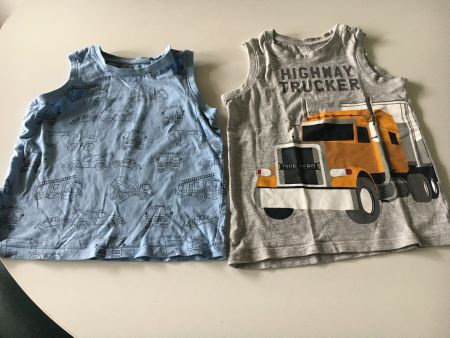 Träger-Shirt Gr. 110 / 2 Stück/geht auch gut als Unterleibch