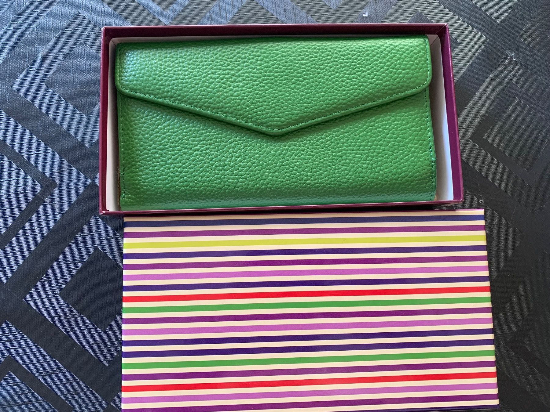 Portamonete: Portefeuille en cuir vert – Usato da Fully venduto da Sassa68 1