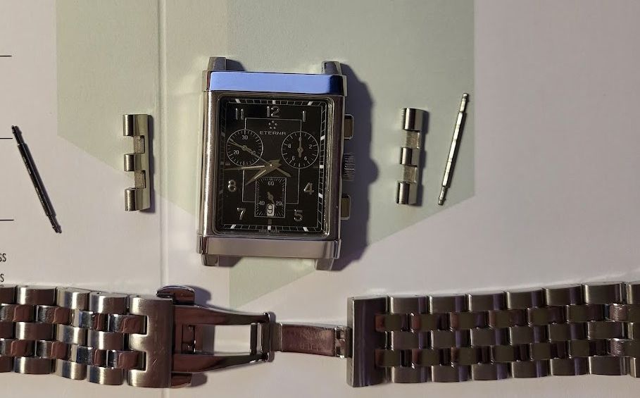 Eterna Montres: ETERNA 1935 CHRONOGRAPH DATE STAINLESS BLACK – D'occasion à Selkingen par gwendolynx 7