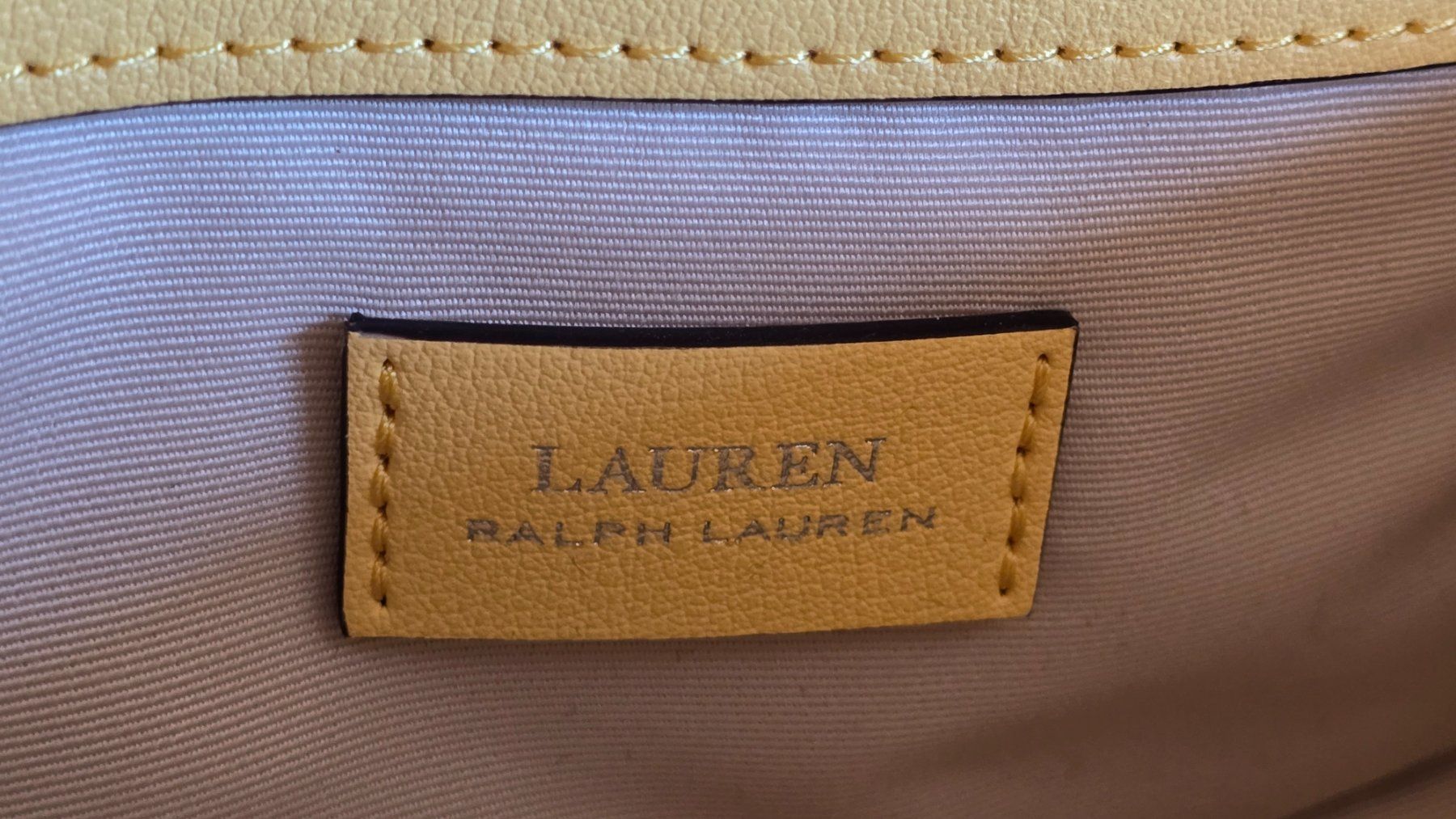Ralph Lauren Borse da donna: Ralph Lauren Madison Handtasche gelb – Usato da Uster venduto da proshka74 8