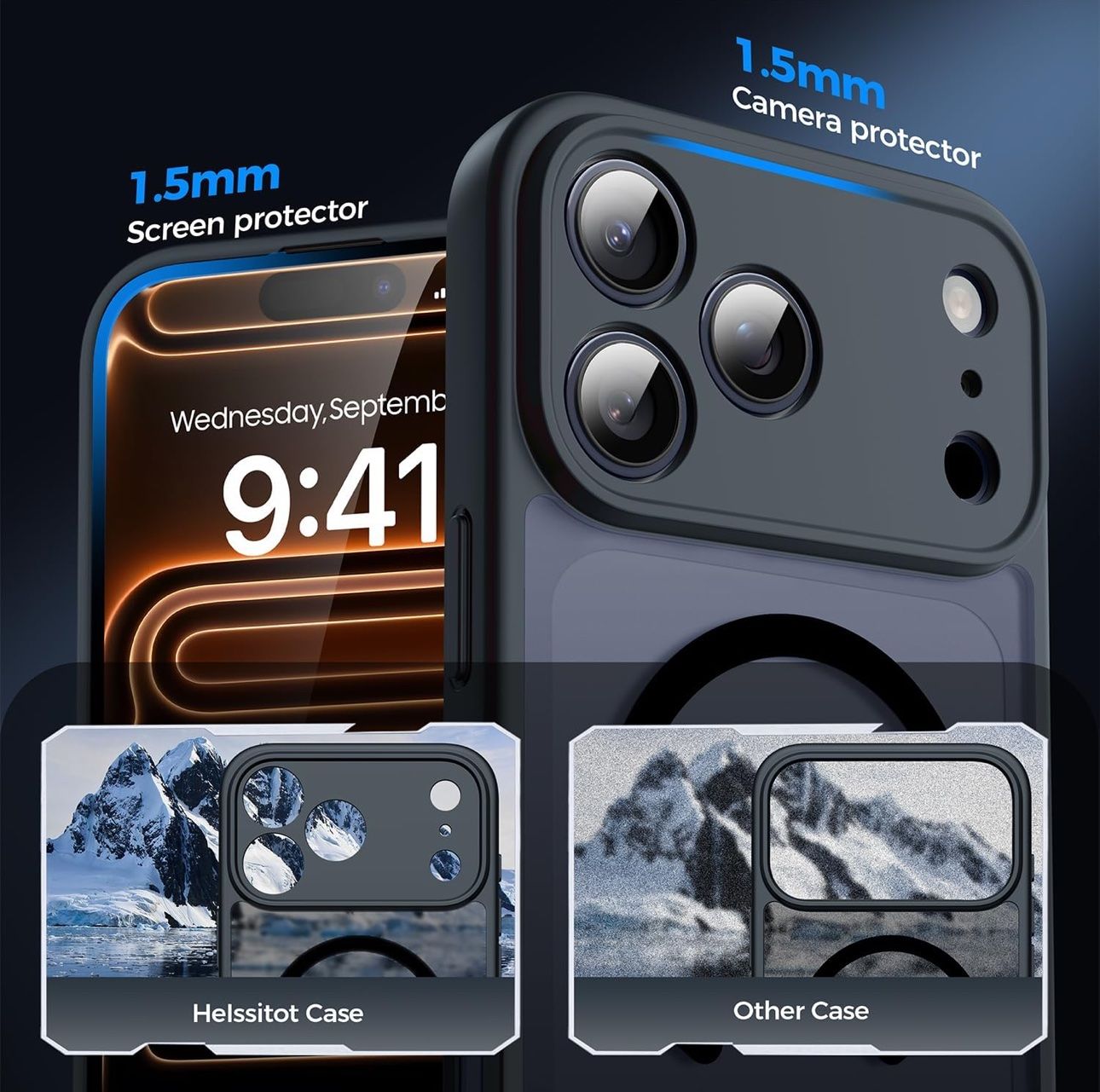Cover & Protezioni schermo: KIT BLACK : coque iPhone 17 PRO MAX + 2 Privacy Glass – Nuovo e nell'imballaggio originale da Roche VD venduto da GOLDEN_SHOP_24H 4