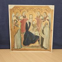 Sakrahl Antikes religiöses Gemälde, Madonna mit Kind, Top!