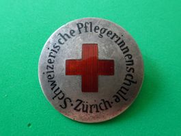 Abzeichen Auszeichnung Pflegerinnenschule Medaille Silber