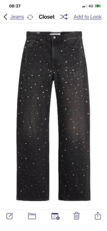Levis Wide Leg Jeans Glitzer