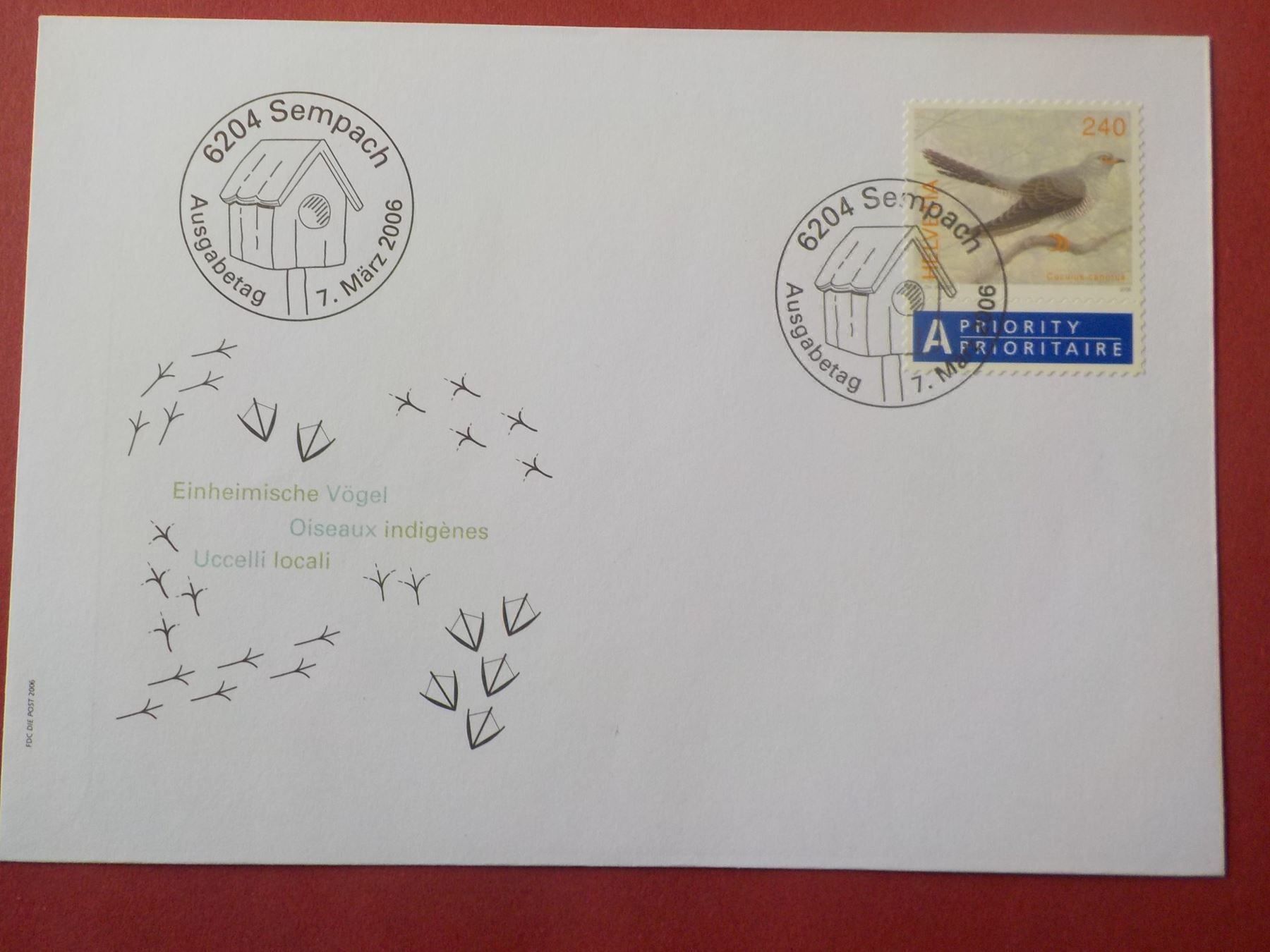 Tutti i francobolli: 2006, FDC, einheimische Vögel – Nuovo (secondo la descrizione) da Muri b. Bern venduto da Ricardoverkauf