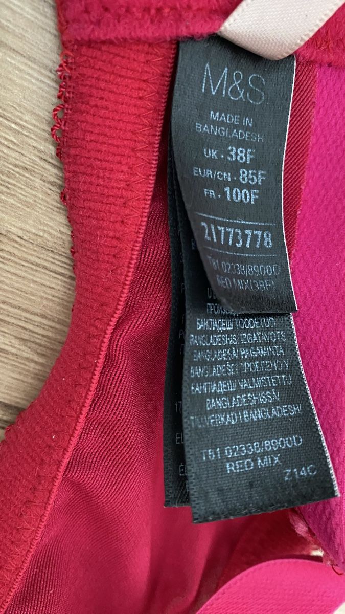 Altra biancheria intima: 2 BH M & S F85 rot & schwarz – Usato da Magden venduto da Gondwina 2