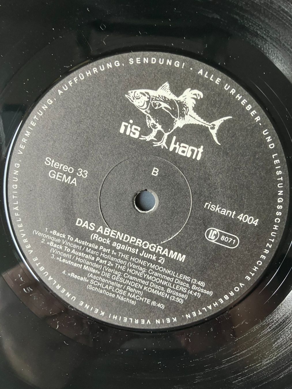 Schallplatten: Das Abendprogramm – Gebraucht aus Aarwangen von Jukebox3 9