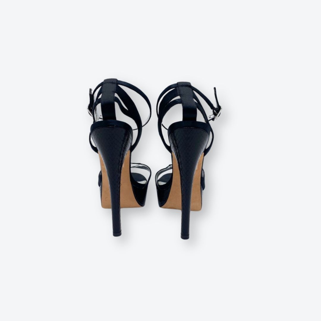 Scarpe da donna: Schwarze plateau Sandals in Gr. 35 – Usato da Oberkirch LU venduto da petitefashion 4