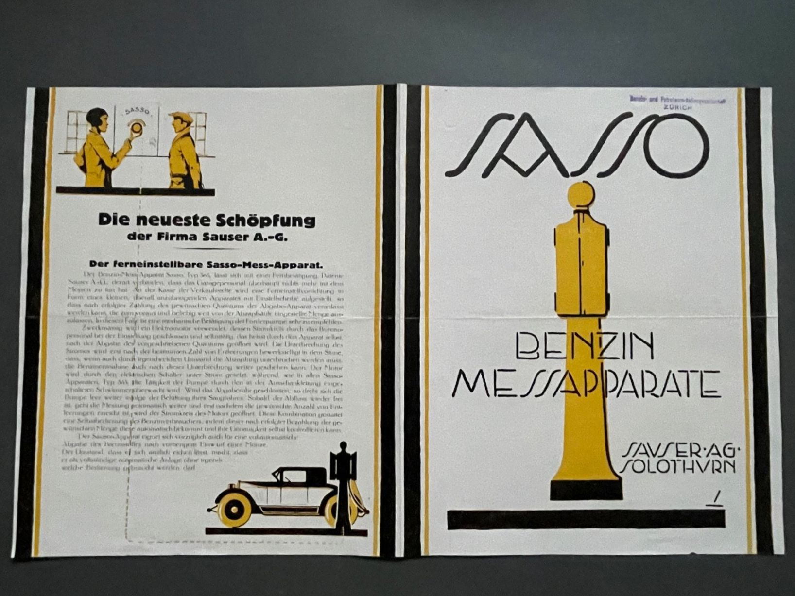 Documenti: Benzin Messapparate Sauser AG Solothurn / Oldtimer Tanksäule – Usato da Luzern venduto da oh_08