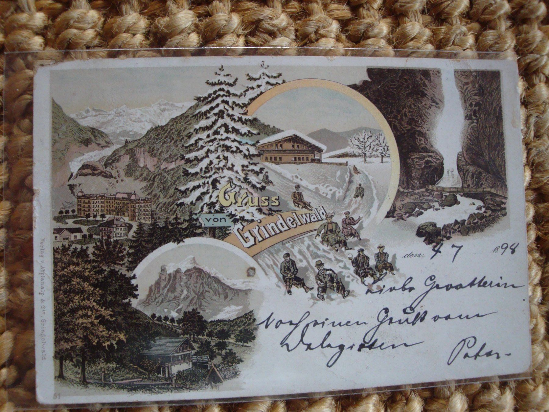 Cartoline postali: Grindelwald lito Wintersport – Usato da scharnachtal venduto da Riso500
