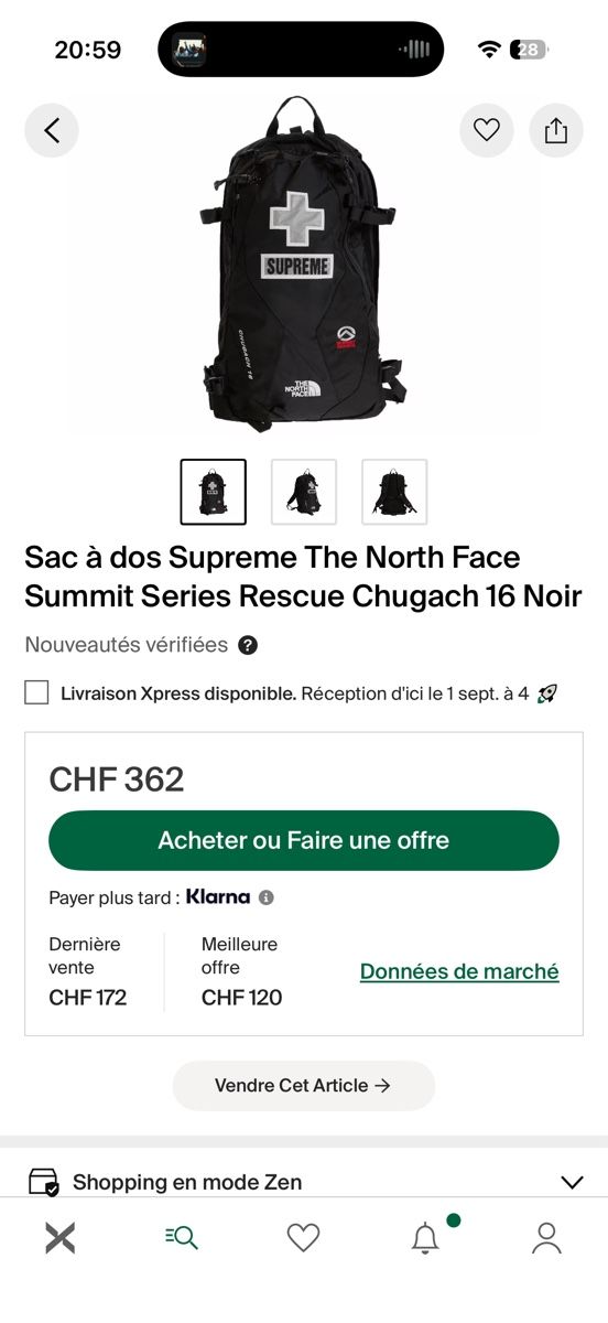 Supreme Zaini: Sac Supreme X The North Face – Nuovo (secondo la descrizione) da Bulle venduto da gre_v7rv 4