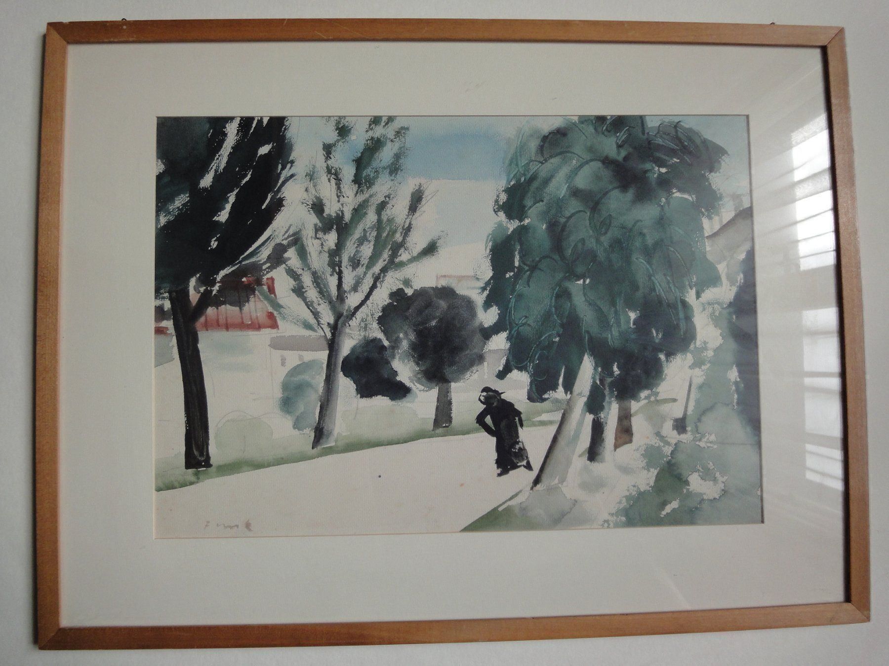 Dipinti: Funk   "Spaziergang" - Aquarell – Usato da Biel/Bienne venduto da 07helios032 1