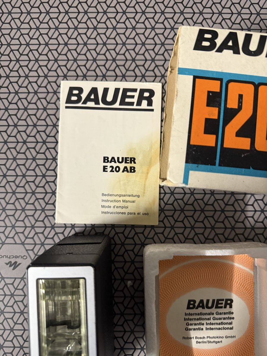 Flash: Bauer E 20 AB Kamerablitzgerät - Vintage, ungetestet – Difettoso da Basel venduto da Gamebeard 1