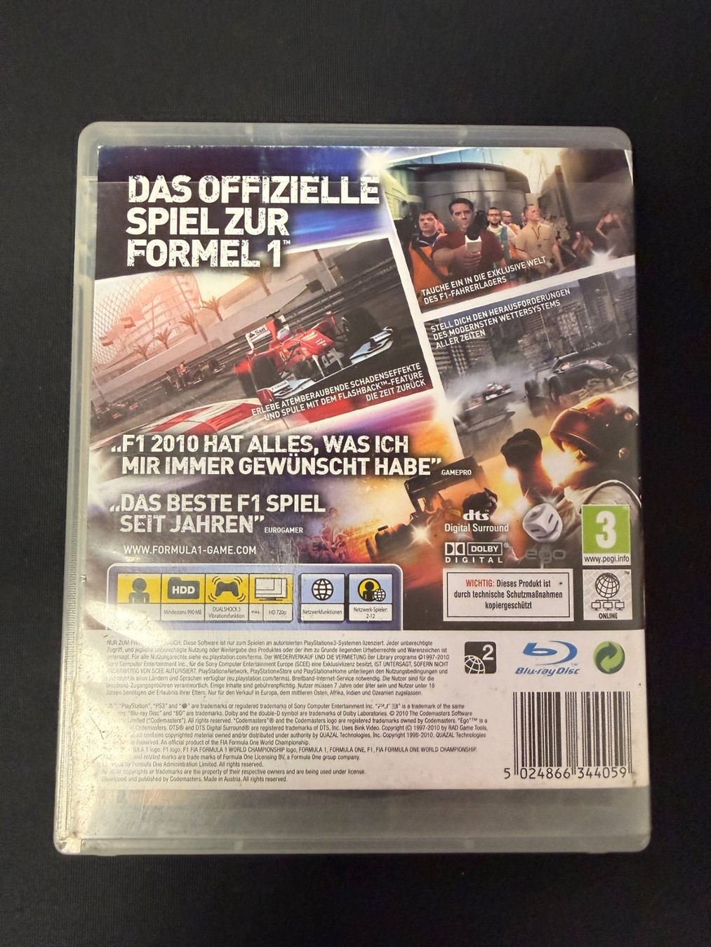 Sony Giochi: F1 FORMULA 1 2010 - PS3 – Usato da Pont-de-la-Morge venduto da Darfal 2