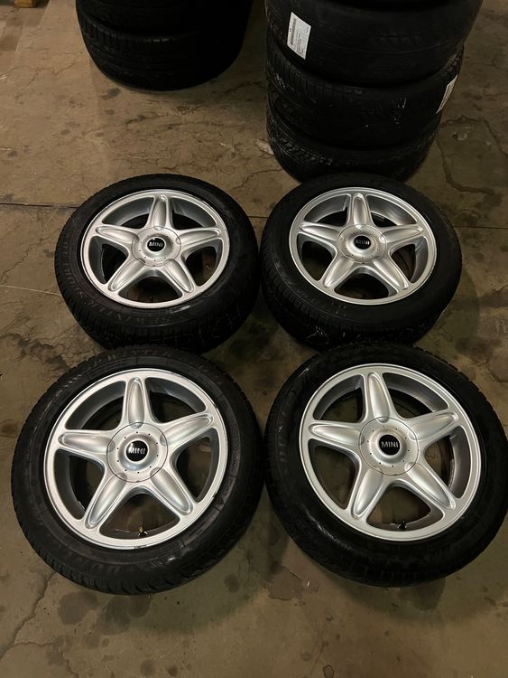 Mini Cooper R50 R56 6.5x16 ET48 Original Felgen Winterräder (Gebraucht ...