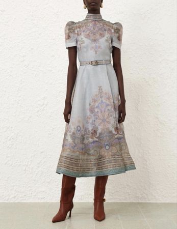 Zimmermann Silk Organza Midi Dress[rrp $1600]