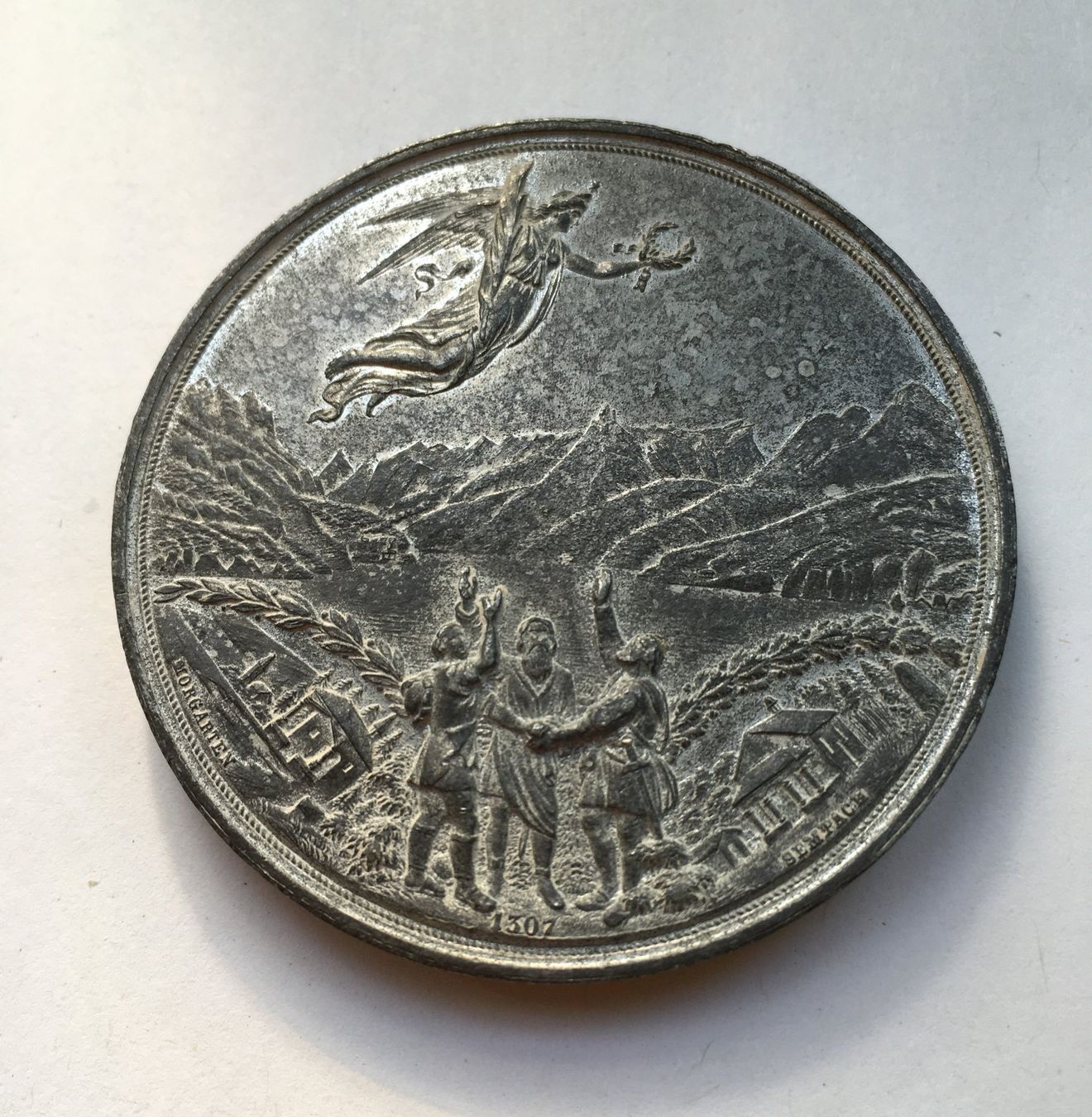 Medaglie: 1891 Medaille 700 Jahre Eidgenossenschaft – Usato da Kirchberg SG venduto da Helveticus00