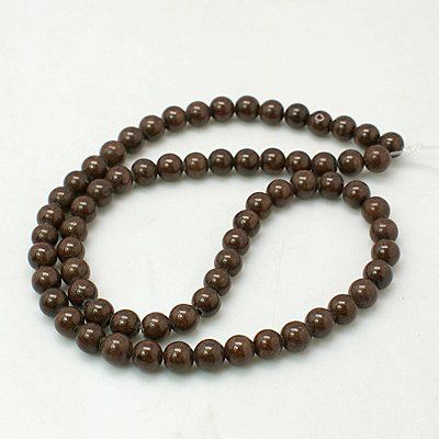 Pietre preziose: Jade Mashanjade Perlen 4mm braun, 1 Strang – Nuovo (secondo la descrizione) da Alpnachstad venduto da perlengaby 1
