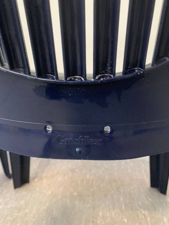 Gartenstühle Kunststoff blau 2erSet stapelbar L 5024 Kaufen auf Ricardo