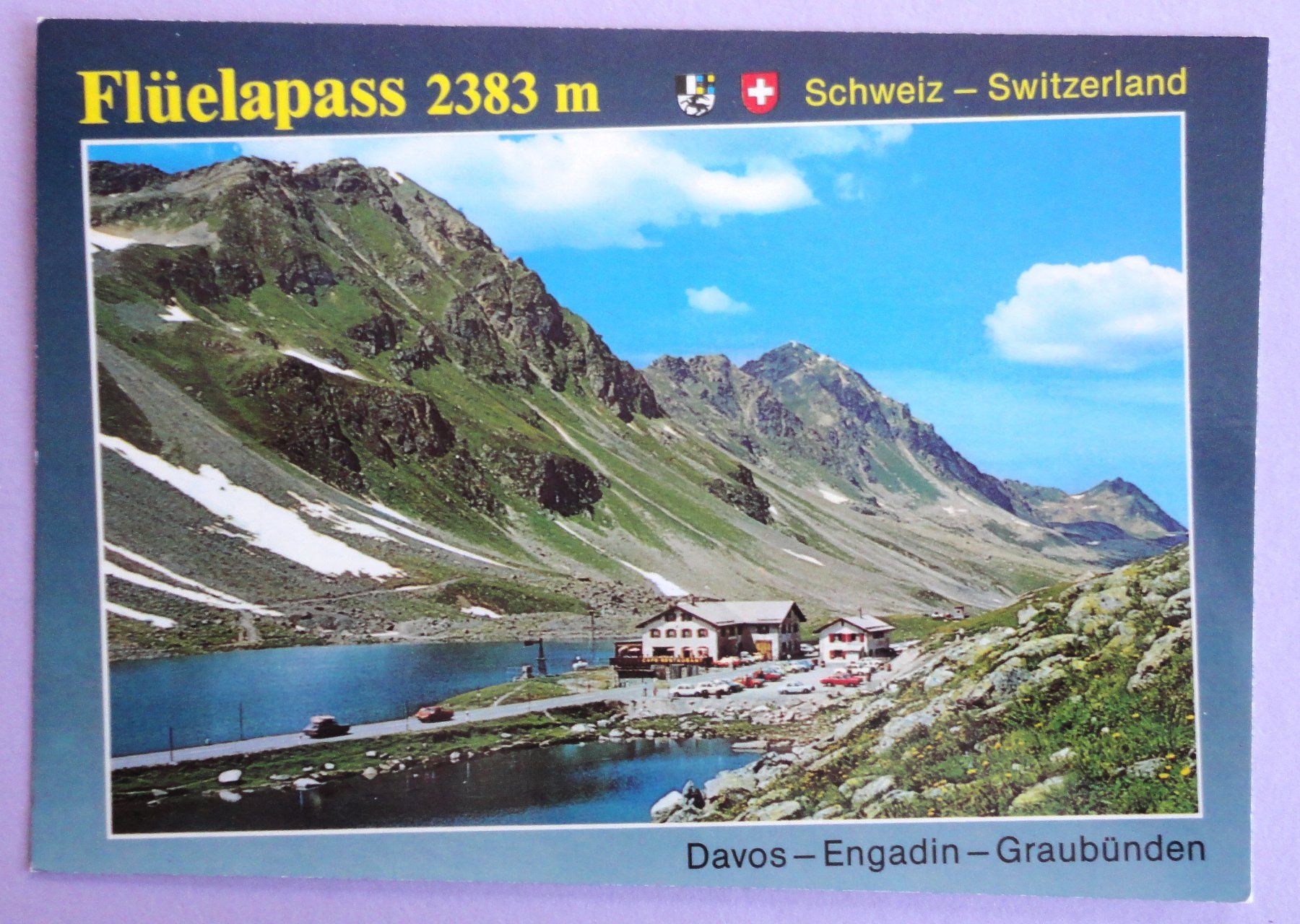 Ansichtskarten: Flüelpasshöhe 2383 m – Gebraucht aus Fétigny von Billy2miny