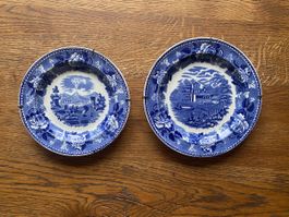 Seltene Wedgwood Teller Landschaft Etrurien