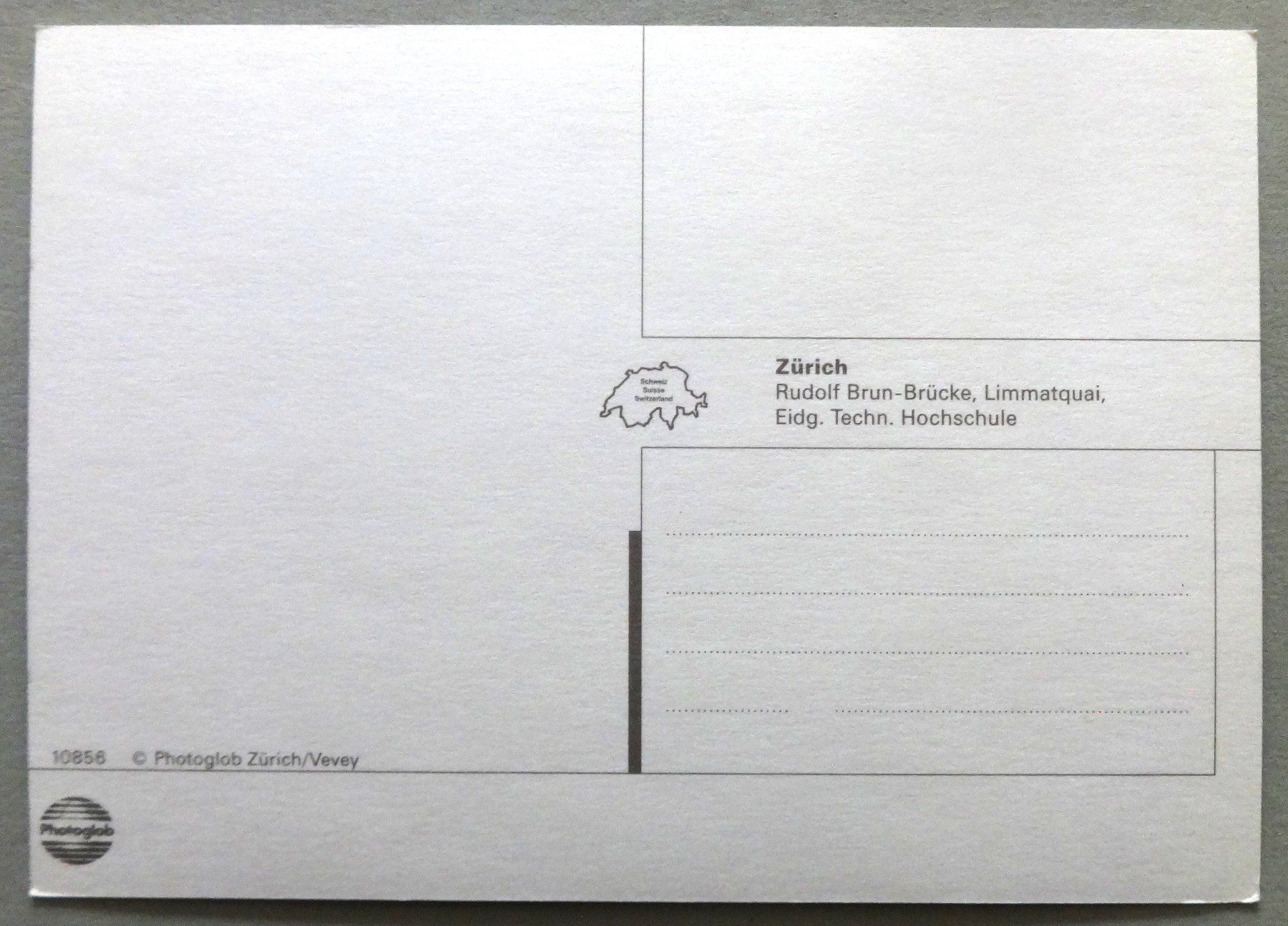 Cartoline postali: Zürich, Rudolf Brun-Brücke – Usato da Fétigny venduto da Billy2miny 1