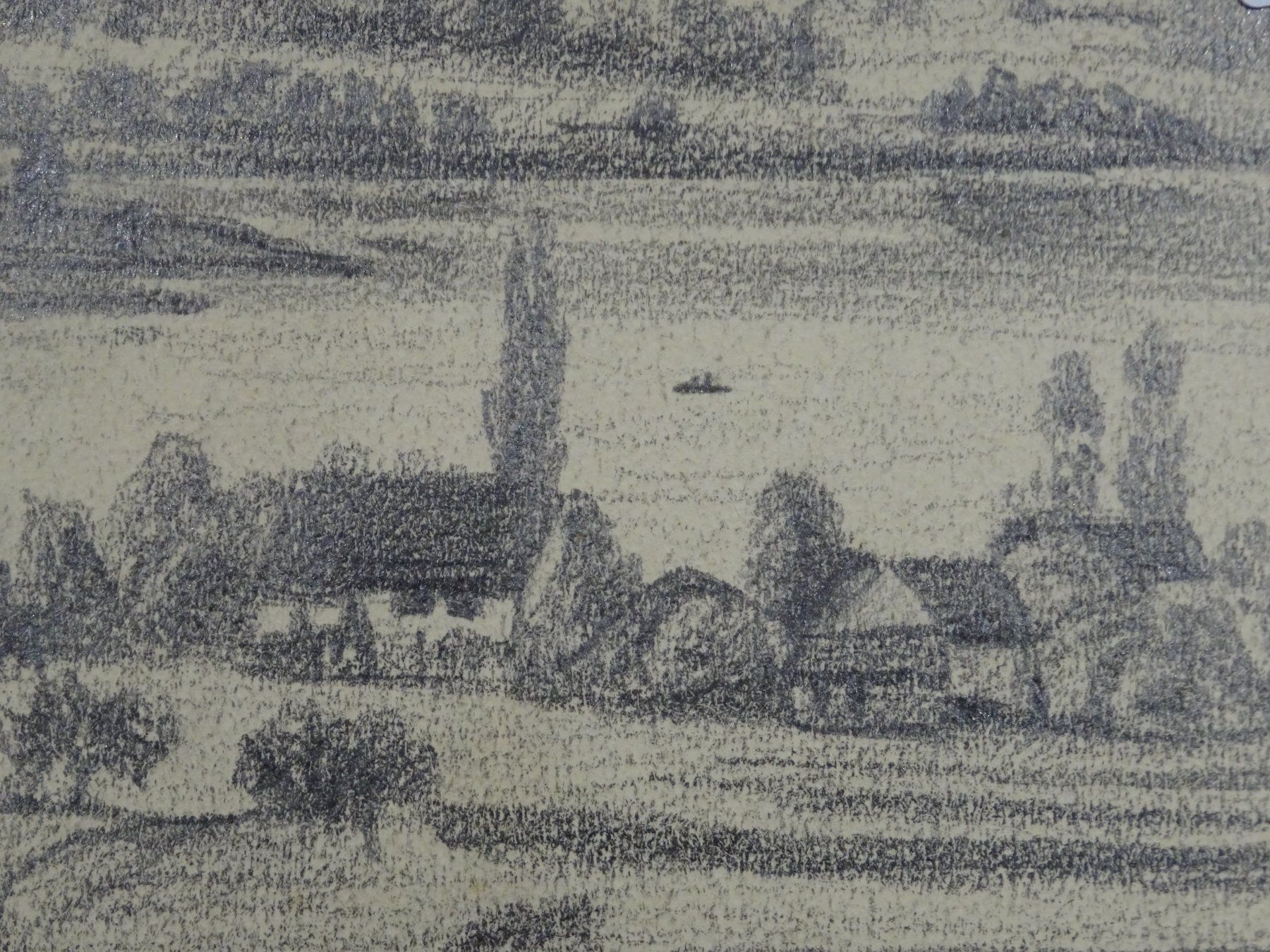 Dipinti: Antike Bleistiftzeichnung GREIFENSEE / Eugen Vogelsanger – Usato da Esslingen venduto da eintagammeer 2