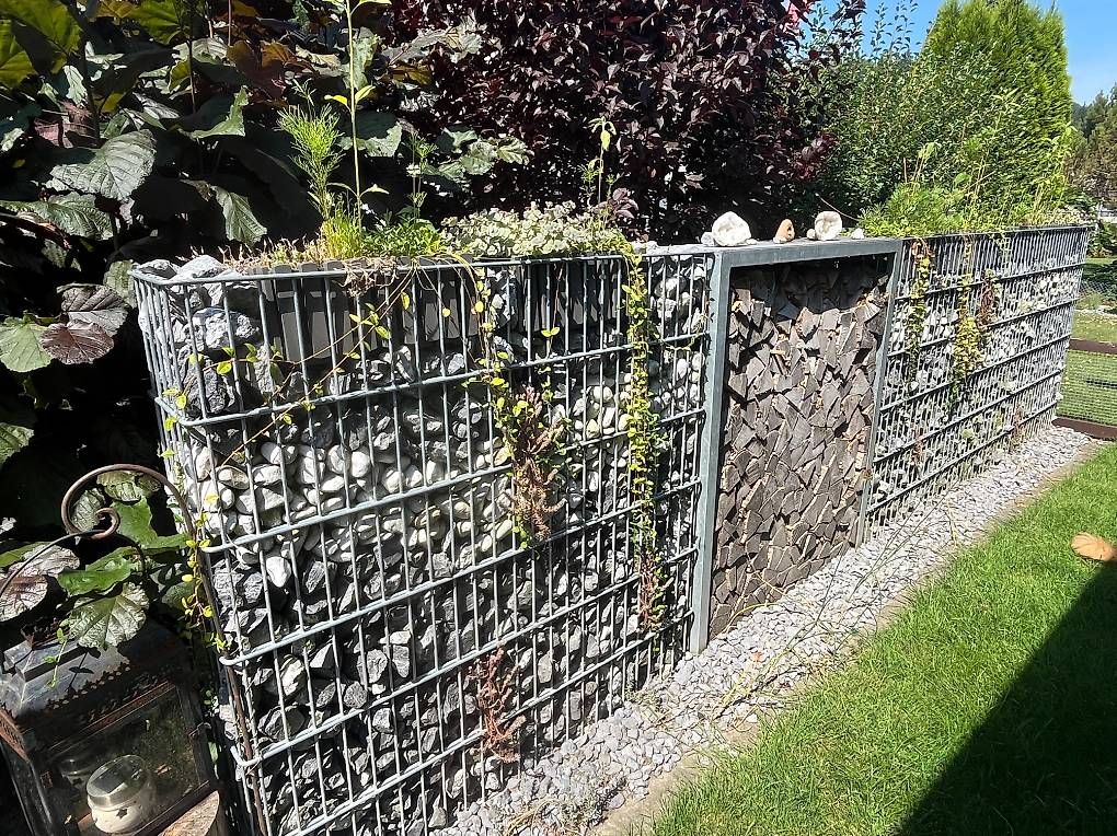 Paravents: Gabione Sichtschutz Steinmauer – D'occasion à Halden par asc_svq6 1