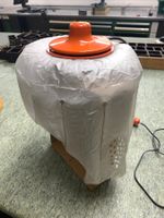 Braun Trockenhaube orange 70er Jahre 2stufig Fön Vintage