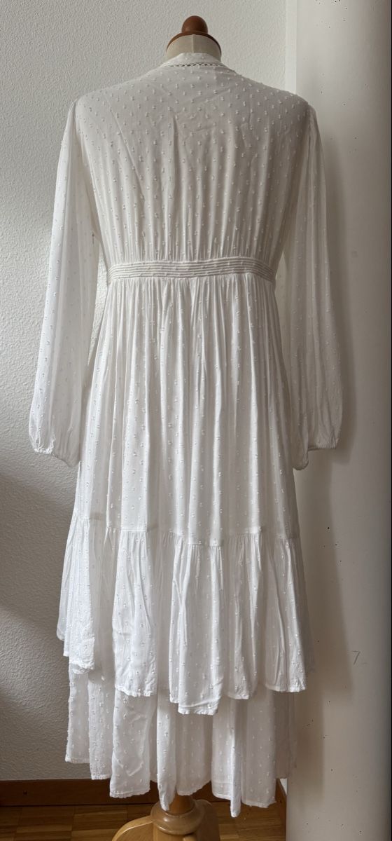 Ba&Sh Vestiti: Robe blanche à pois BASH, T.38/40, viscose – Nuovo (secondo la descrizione) da Morges venduto da sandy069 4