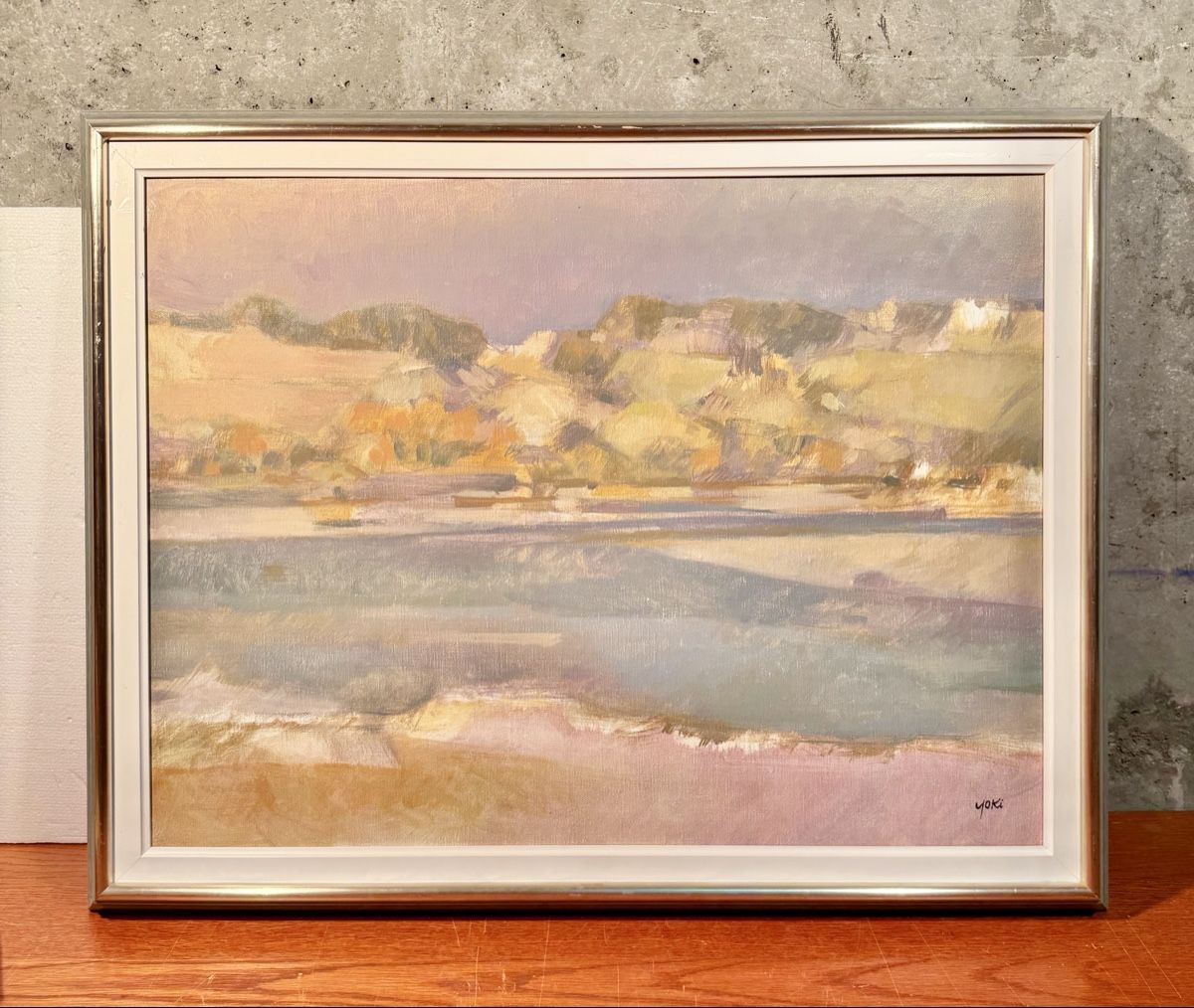 Dipinti: YOKI, EIGENTLICH EMILE AEBISCHER Serene View Painting – Usato da Lausanne venduto da artnouveau04