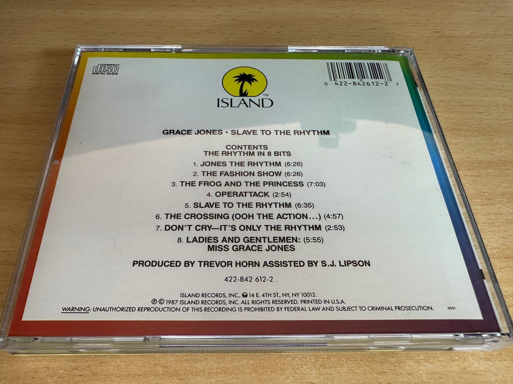 CDs: Grace Jones – Slave To The Rhythm – Gebraucht aus Rikon im Tösstal von  1