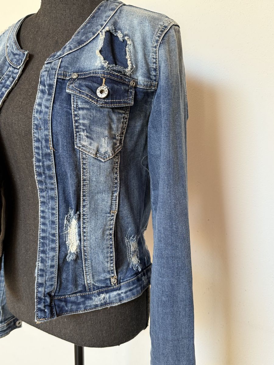 Giacche: Leicht elastische Jeansjacke – Nuovo (secondo la descrizione) da Sigriswil venduto da ck56 3