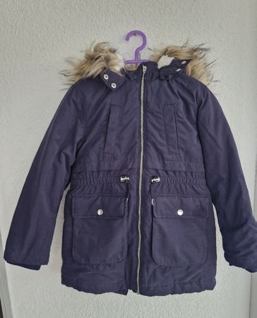 Winterjacke/Parka Gr. 128 Blau