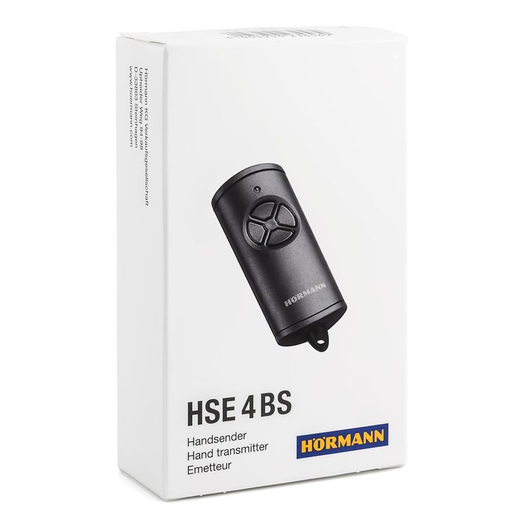 Hörmann HSE 4 BS 868 MHz BiSecur 4-Kanal Handsender schwarz