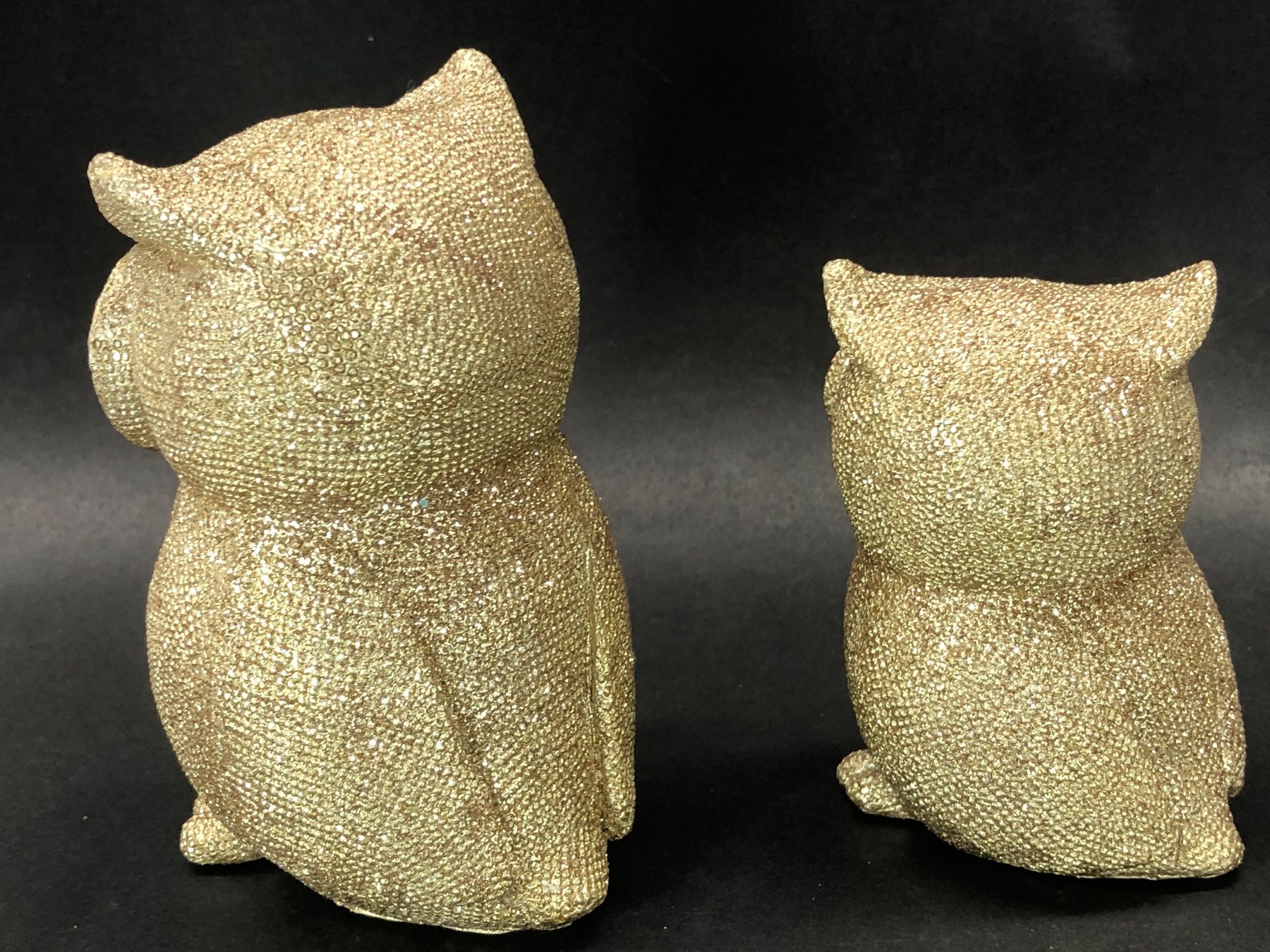 Statuette: 2 Deko Figuren Eule  /  Höhe ca. 12cm  + 9 cm - NEU – Nuovo (secondo la descrizione) da Bergdietikon venduto da Garak 4