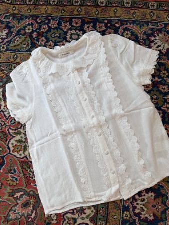 Damen Bluse Majolica mit Spitze in Grösse M