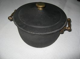 Gusseisen Topf, Bourgignonne Pfanne Goebel Oesslauer