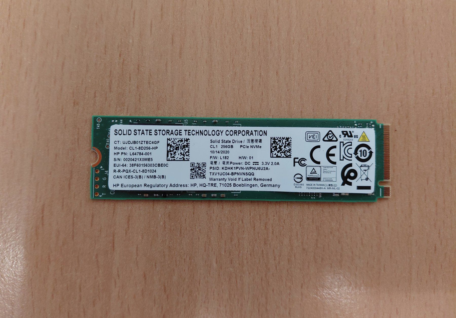 Hewlett Packard Dischi rigidi: HP SSD NVMe 256 GB – Usato da Willisau venduto da aronet