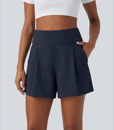 Damen Shorts mit hohem Bund-Mitternachtsblau- ovp