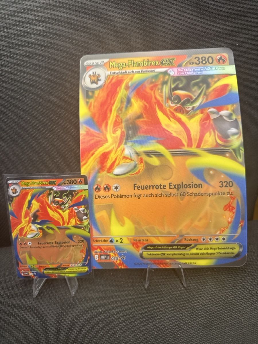 Pokémon Carte collezionabili: Pokemon Mega-Flambirex + Jumbo – Nuovo (secondo la descrizione) da Volketswil venduto da kev_8cfn