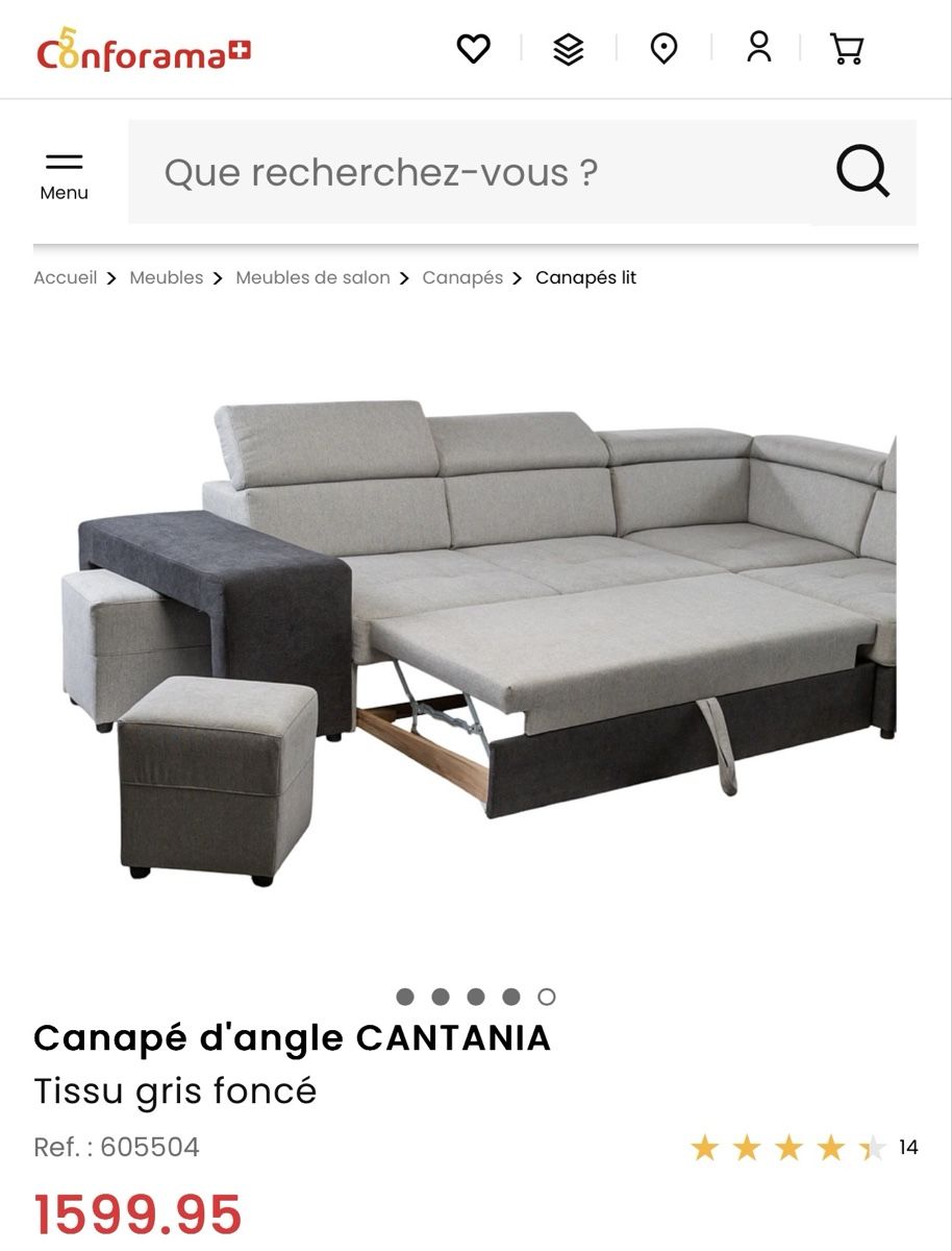 Divani: Canapé d’angle à vendre – Usato da Aubonne venduto da das_9zgm 5