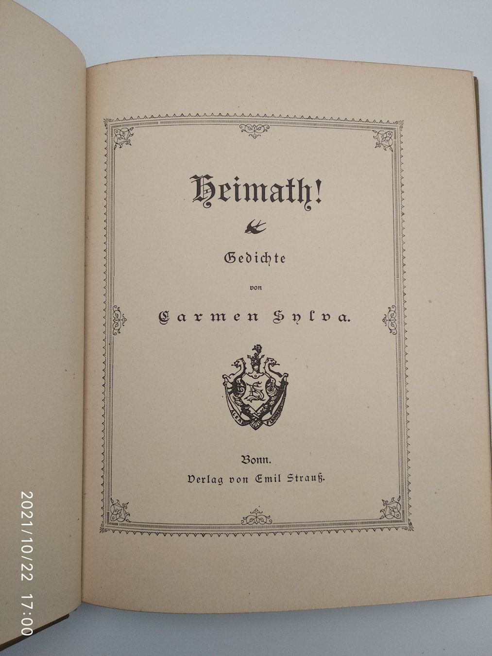 Libri: SYLVA - HEIMATH - 1891 EA – Usato da Goldach venduto da Gaip 2