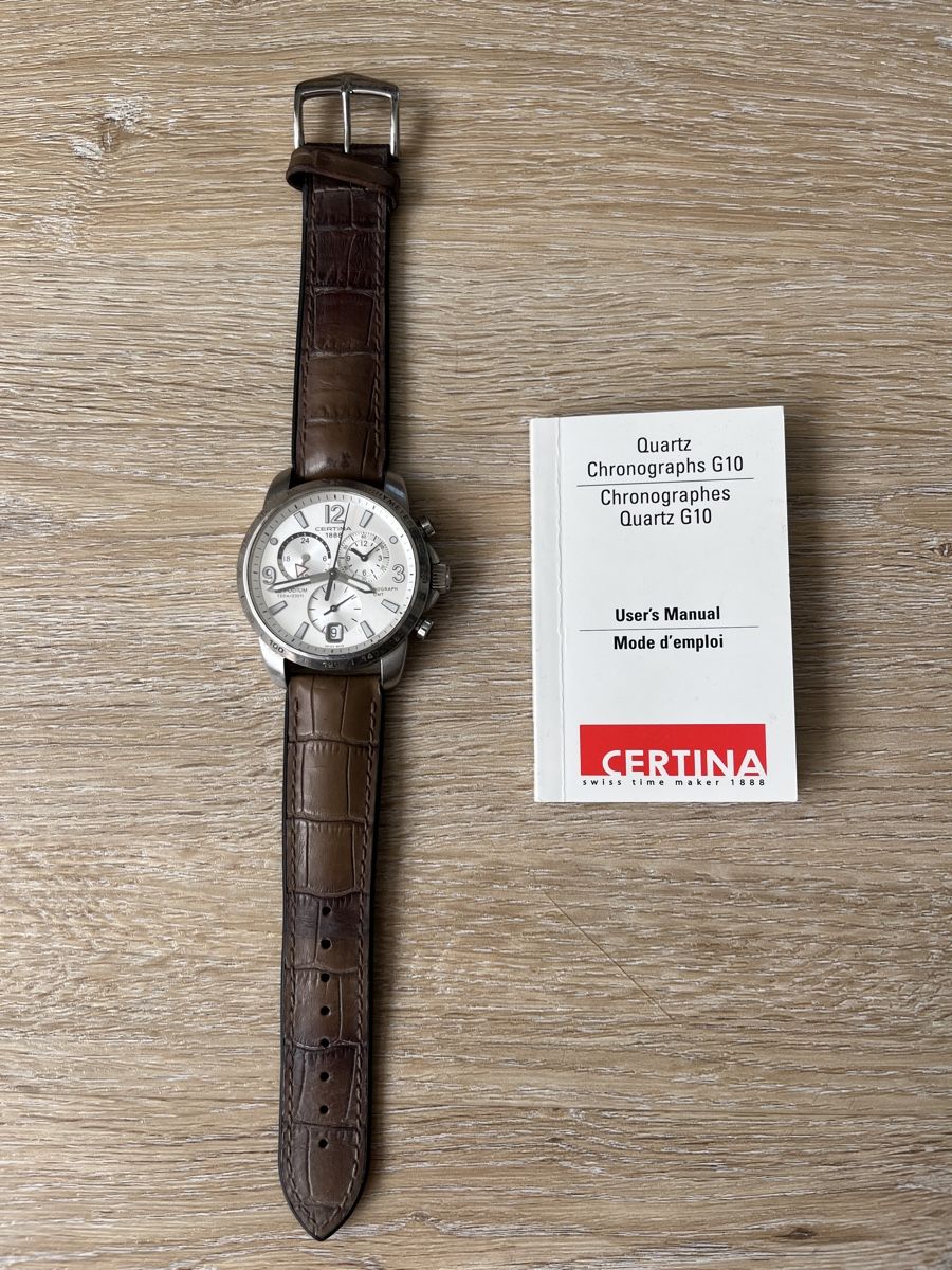 Bracciali & Braccialetti: CERTINA Quarz Chronographs  G10 – Usato da Sulz AG venduto da Zissi31324