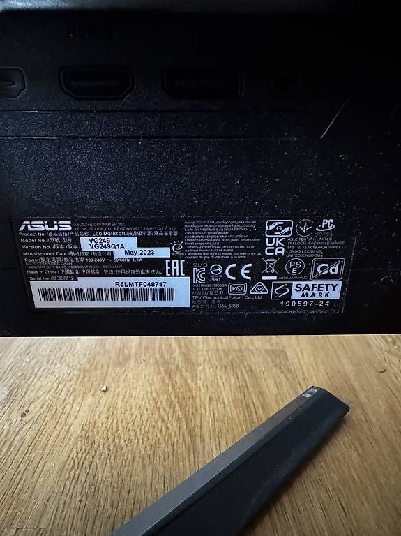 Asus Monitor: Asus Gaming Bildschirm – Usato da Wynigen venduto da stu_fkk2 2