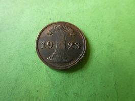 Dt. Reich 1923 D, 2 Rentenpfennig