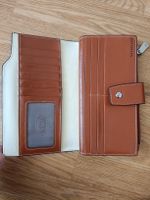 Bostanten Leder Portemonnaie, cognac/ecru - Neu!