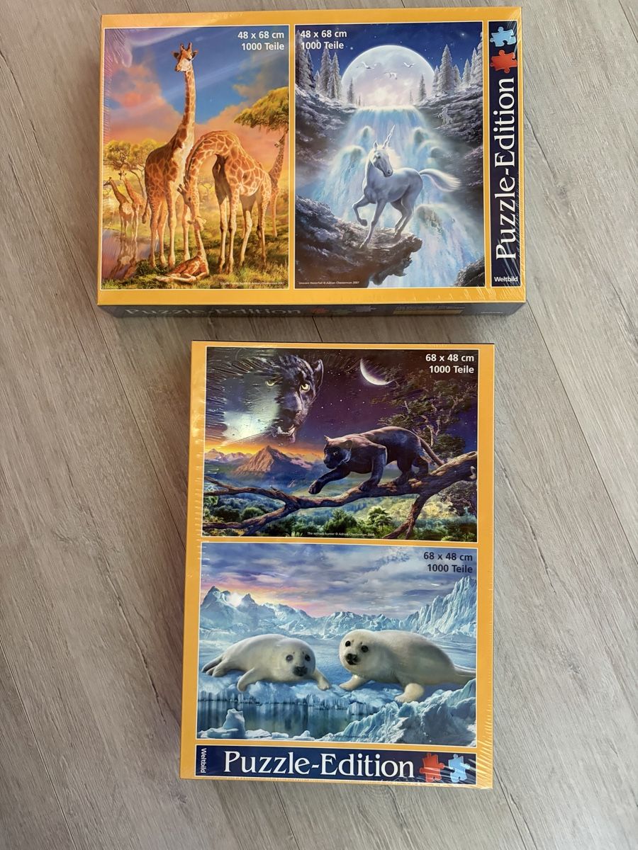 Puzzles: 1000er Tier - Puzzle  – Neu und originalverpackt aus Grünenmatt von Hexenzauber
